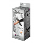 Пояс-трусики с насадкой Glamour - 17 см. - LOVETOY (А-Полимер) - купить с доставкой в Сызрани