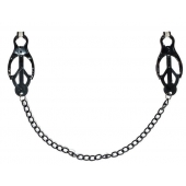 Зажимы на соски Darkside с цепочкой - Lola Games - купить с доставкой в Сызрани