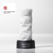 Белый 3D мастурбатор POLYGON - Tenga - в Сызрани купить с доставкой