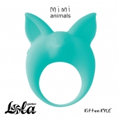 Зеленое эрекционное кольцо Kitten Kyle - Lola Games - в Сызрани купить с доставкой