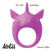 Фиолетовое эрекционное кольцо Unicorn Alfie - Lola Games - в Сызрани купить с доставкой