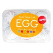 Набор из 6 мастурбаторов Tenga EGG Easy Beat с различным рельефом - Tenga - в Сызрани купить с доставкой