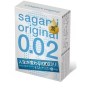 Ультратонкие презервативы Sagami Original 0.02 Extra Lub с увеличенным количеством смазки - 3 шт. - Sagami - купить с доставкой в Сызрани