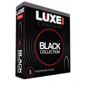 Черные презервативы LUXE Royal Black Collection - 3 шт. - Luxe - купить с доставкой в Сызрани