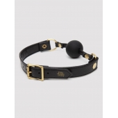 Черный кляп-шар Bound to You Faux Leather Ball Gag - Fifty Shades of Grey - купить с доставкой в Сызрани