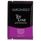 Лубрикант на водной основе для использования с игрушками WICKED Toy Love - 3 мл. - Wicked - купить с доставкой в Сызрани