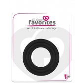 Набор из 3 эрекционных колец SILICONE COCKRINGS - Dream Toys - в Сызрани купить с доставкой