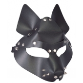 Черная маска Wolf с шипами - Sitabella - купить с доставкой в Сызрани