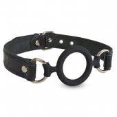 Силиконовый кляп-рамка на кожаных ремешках - Sitabella - купить с доставкой в Сызрани