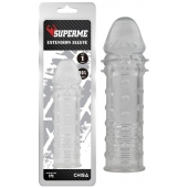 Прозрачная реалистичная насадка на пенис Extra Texture Sleeve - 16,2 см. - Chisa - в Сызрани купить с доставкой