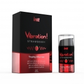 Жидкий интимный гель с эффектом вибрации Vibration! Strawberry - 15 мл. - INTT - купить с доставкой в Сызрани