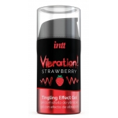 Жидкий интимный гель с эффектом вибрации Vibration! Strawberry - 15 мл. - INTT - купить с доставкой в Сызрани