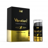 Жидкий интимный гель с эффектом вибрации Vibration! Vodka Energy - 15 мл. - INTT - купить с доставкой в Сызрани