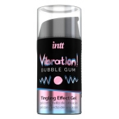 Жидкий интимный гель с эффектом вибрации Vibration! Bubble Gum - 15 мл. - INTT - купить с доставкой в Сызрани