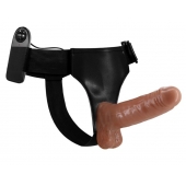 Страпон на трусиках с вибрацией Ultra Passionate Harness - 16 см. - Baile - купить с доставкой в Сызрани