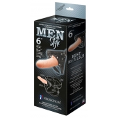 Телесный пустотелый харнесс MEN Style - 17,5 см. - LOVETOY (А-Полимер) - купить с доставкой в Сызрани