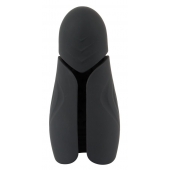 Черный силиконовый вибромастурбатор с нагревом Masturbator with 2 Functions - Orion - в Сызрани купить с доставкой