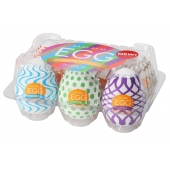 Набор из 6 мастурбаторов Tenga EGG IV с различным рельефом - Tenga - в Сызрани купить с доставкой