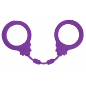 Фиолетовые силиконовые наручники Suppression - Lola Games - купить с доставкой в Сызрани