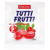 Гель-смазка Tutti-frutti со вкусом барбариса - 4 гр. - Биоритм - купить с доставкой в Сызрани