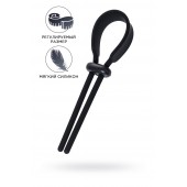 Черное эрекционное лассо на пенис Keb - A-toys - в Сызрани купить с доставкой