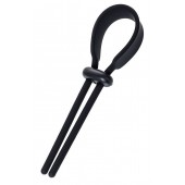 Черное эрекционное лассо на пенис Keb - A-toys - в Сызрани купить с доставкой