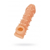 Телесная закрытая насадка с пупырышками Cock Sleeve Size M - 15,6 см. - KOKOS - в Сызрани купить с доставкой