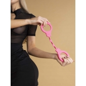 Розовые силиконовые наручники - Le Frivole - купить с доставкой в Сызрани