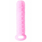 Розовый фаллоудлинитель Homme Long - 13,5 см. - Lola Games - в Сызрани купить с доставкой