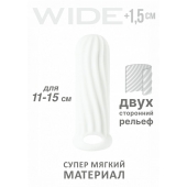 Белый фаллоудлинитель Homme Wide - 13 см. - Lola Games - в Сызрани купить с доставкой