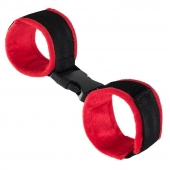 Красно-черные велюровые оковы Anonymo - ToyFa - купить с доставкой в Сызрани