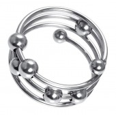 Большое металлическое кольцо под головку пениса - ToyFa - купить с доставкой в Сызрани