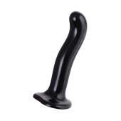 Черный стимулятор для пар P G-Spot Dildo Size L - 19 см. - Strap-on-me - в Сызрани купить с доставкой