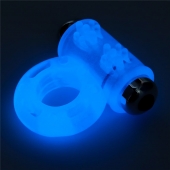 Голубое, светящееся в темноте эрекционное виброкольцо Lumino Play Vibrating Penis Ring - Lovetoy - в Сызрани купить с доставкой