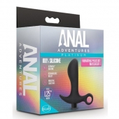 Черный анальный вибратор Silicone Vibrating Prostate Massager 01 - 10,8 см. - Blush Novelties - в Сызрани купить с доставкой