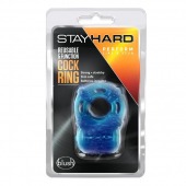 Голубое эрекционное виброкольцо Reusable 5 Function Cock Ring - Blush Novelties - в Сызрани купить с доставкой