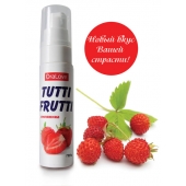 Гель-смазка Tutti-frutti с земляничным вкусом - 30 гр. - Биоритм - купить с доставкой в Сызрани