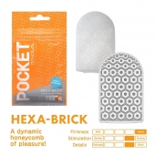 Карманный мастурбатор HEXA-BRICK - Tenga - в Сызрани купить с доставкой