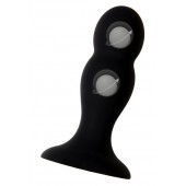 Черная анальная втулка Hidro M - 10,5 см. - Erotist Adult Toys