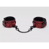 Красно-черные наручники Reversible Faux Leather Wrist Cuffs - Fifty Shades of Grey - купить с доставкой в Сызрани