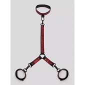 Ошейник с наручниками Reversible Faux Leather Collar and Wrist - Fifty Shades of Grey - купить с доставкой в Сызрани