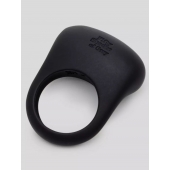 Черное эрекционное виброкольцо Sensation Rechargeable Vibrating Love Ring - Fifty Shades of Grey - в Сызрани купить с доставкой