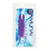 Закрытая фиолетовая насадка с пупырышками SAMURAI PENIS SLEEVE PURPLE - 14,5 см. - NMC - в Сызрани купить с доставкой