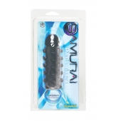 Дымчатая стимулирующая насадка с закрытой головкой SAMURAI PENIS SLEEVE BLACK - 14,5 см. - NMC - в Сызрани купить с доставкой