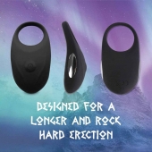 Черное эрекционное виброкольцо Thor Cockring - FeelzToys - в Сызрани купить с доставкой