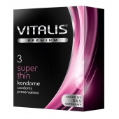 Ультратонкие презервативы VITALIS PREMIUM super thin - 3 шт. - Vitalis - купить с доставкой в Сызрани