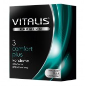 Контурные презервативы VITALIS PREMIUM comfort plus - 3 шт. - Vitalis - купить с доставкой в Сызрани