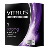 Презервативы с утолщенной стенкой VITALIS PREMIUM strong - 3 шт. - Vitalis - купить с доставкой в Сызрани