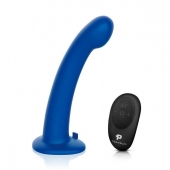 Синяя насадка Remote Control P-Spot G-Spot с черными трусиками - 20 см. - Pegasus - купить с доставкой в Сызрани