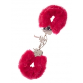 Металлические наручники с красной меховой опушкой METAL HANDCUFF WITH PLUSH RED - Dream Toys - купить с доставкой в Сызрани
